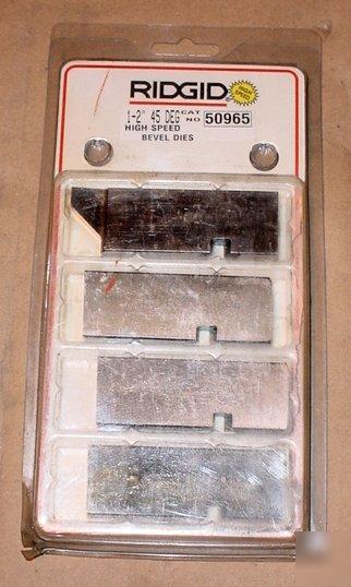 New ridgid high speed bevel dies beveling pipe 1-2