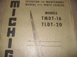 Parts catalog for michigan tmdt-16, tldt-20 crane
