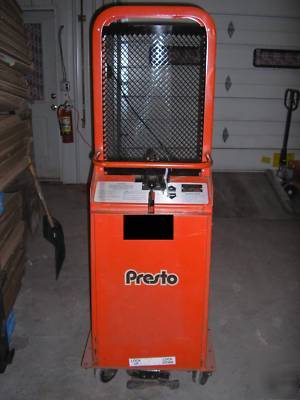 Presto lift stacker truck, 1000 lbs, walkie, w/platform