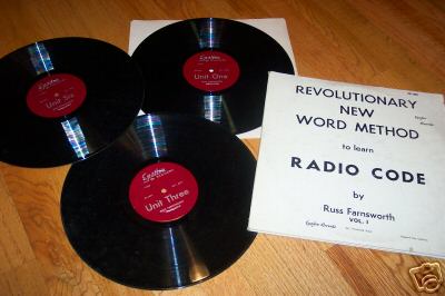 Rare 1959 vintage learn radio morse code 3 records lot