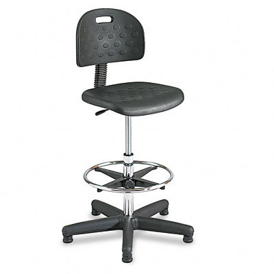 Workspace economahogany workbluench chair, black