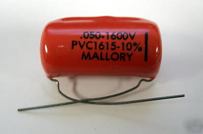 Lot of 10 mallory PVC1615 0.05 uf 1600 vdc capacitors