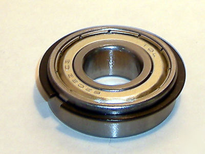(10) 6202-zz-sr ball bearings, w/ snap ring, 15X35 mm