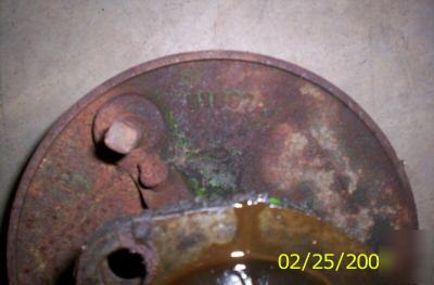 1945 john deere b left brake assy. backplate #B1897R 