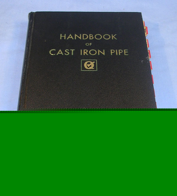 1952 handbook of cast iron pipe water gas industrial