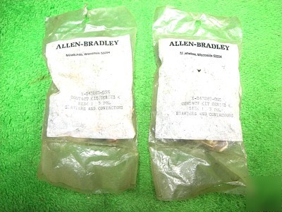 2 allen-bradley x-247283 contactor contact kit k 3P 1