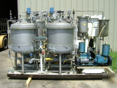 2 tank distillation / still system with vacuum assist