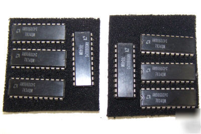 8 used amc AM9060 cpc ram ic's