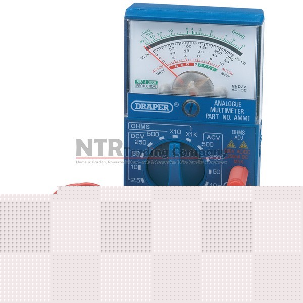 Ac/dc voltage current pocket analogue multimeter