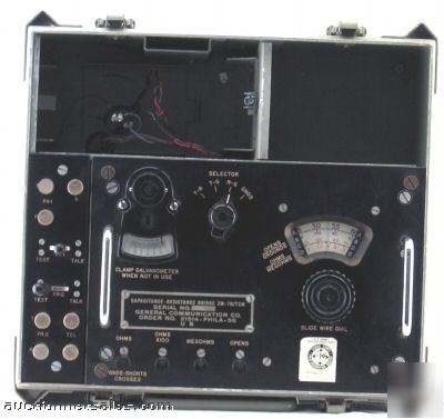 Army test set ts-27B/tsm capacitance resistance bridge