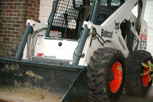 Bobcat 873 turbo skidsteer skid steer hi flow aux hydro