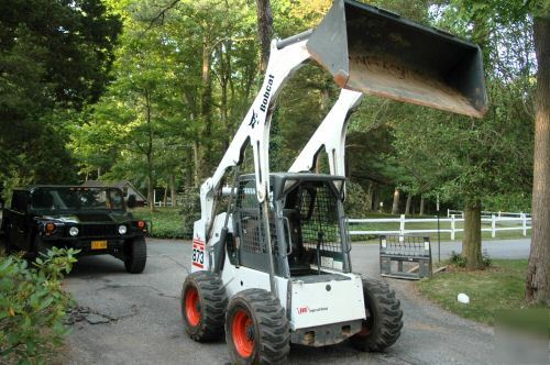 Bobcat 873 turbo skidsteer skid steer hi flow aux hydro