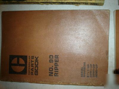 Caterpillar 9D ripper parts book manual catalog