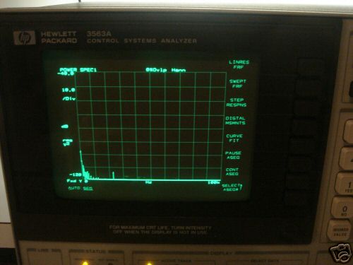 Hp agilent 3563A control system analyzer