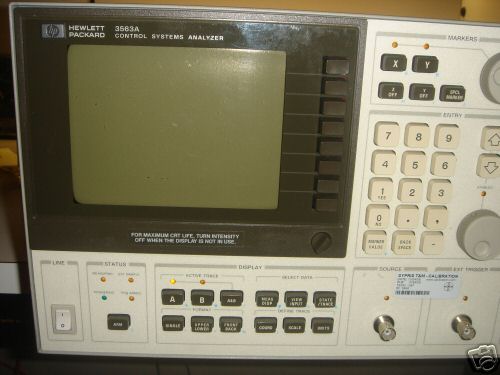 Hp agilent 3563A control system analyzer