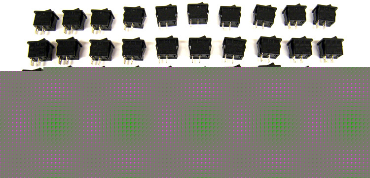 Lot 50 e-switch snap-in rocker switches 15 amp
