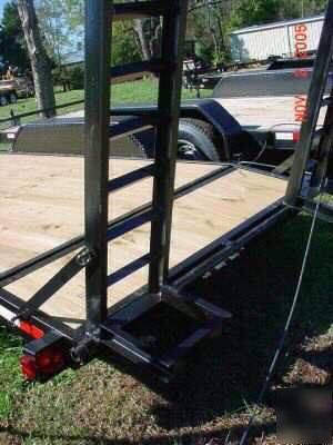 New 10,400# equipment utility tractor backhoe trailer