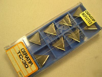 New 10 ea. ceratip inserts tpgr 321L grade TC30