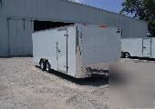 New 8 X20 enclosed auto hauler cargo utility trailer 