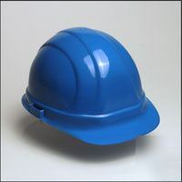 New blue hard hat ansi/osha deluxe hardhats