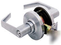 New schlageÂ® saturn entry lever lock - satin chrome . 