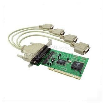 New syba pci to 4 ports DB9 RS232 serial adapter card