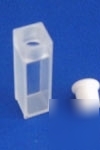 Quartz cuvette, 10MM path, standard with plug