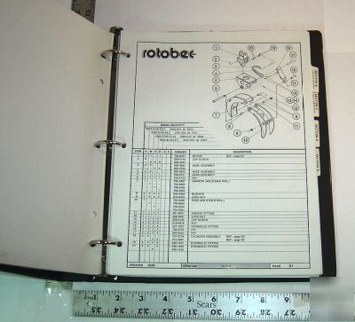 Rotobec - grapple parts master book - from dealership