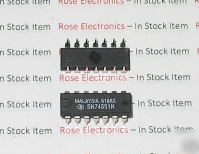 SN74S51N ic dual and-or-invert gate 14DIP by t.i.