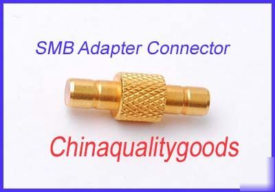 Smb male to male adaptor connector goldplated 