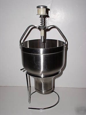 Stainless k type pancake batter dispenser w/free stand