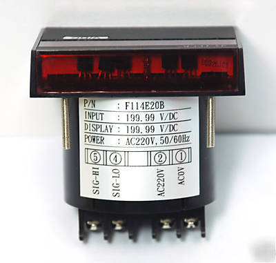 1 pc 3 1/2 digit led dc 19.99V panel meter F113D20X 