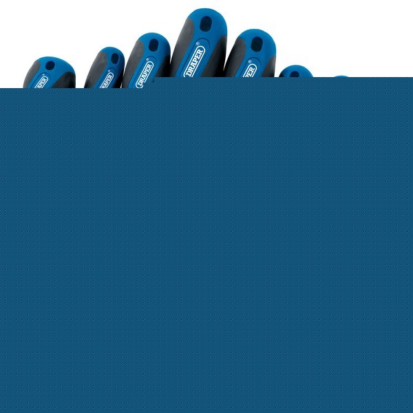 8 pc soft grip 865 screwdriver set with wall rack