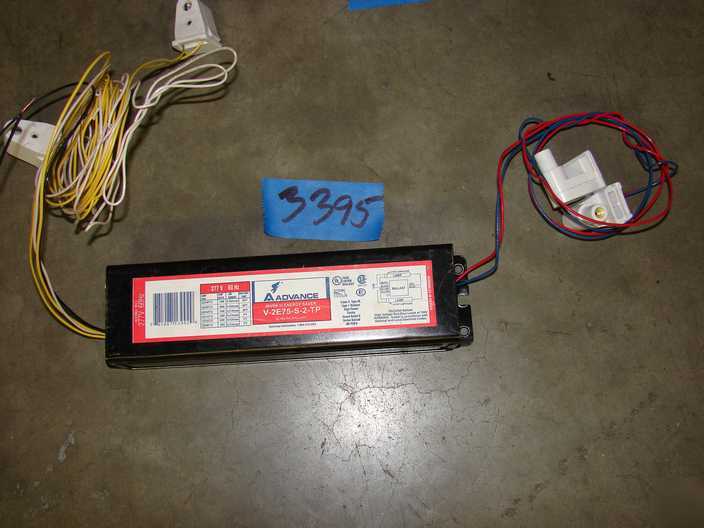 Advance v-2E75-s-tp F60T12 277V lamp ballast