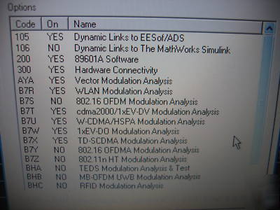 Agilent 89641A, 89641S, 89600S vector signal analyzer