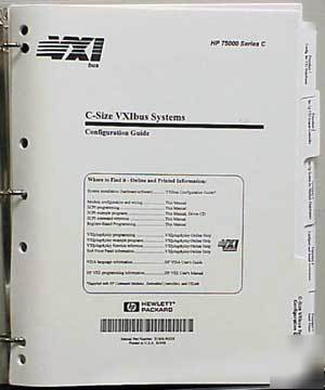 Agilent hp c-size vxibus system configuration guide