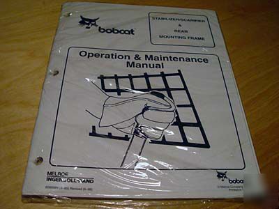 Bobcat stabilizer scarifier operator's manual melroe