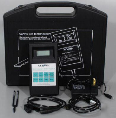 Clavis type 5 hand held belt tension meter w/sensors