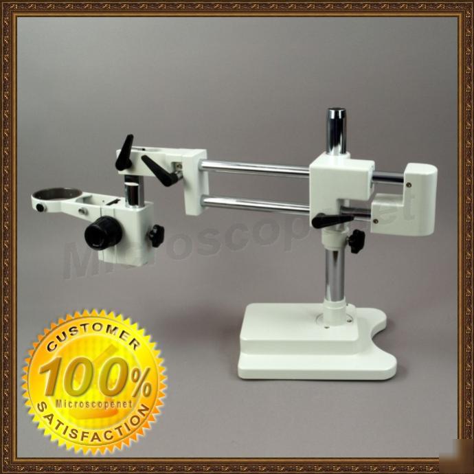 Dual-beam boom stand for microscope w large sturdy base