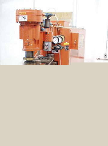 Frank brandt 150 kva press type spot welder
