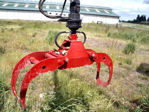 26 yard dump trailer with grapple crane * *