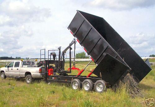 26 yard dump trailer with grapple crane * *