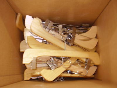 Inlet lot of 95-plus dress & pant wood hangers