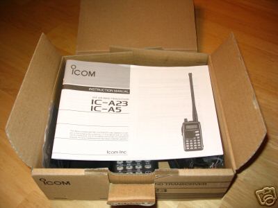 Like new icom ic-A23 vhf air band transceiver 