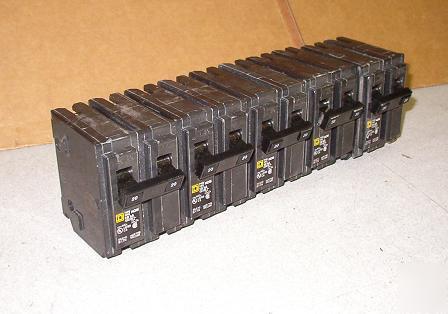 Lot 5 square d breaker square d type hom 20AM 120/240V