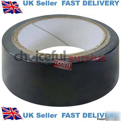 New brand black pvc tape rolls pack of 12