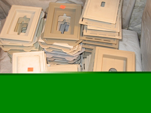 New lot of 54 vinyl siding mounting blocks fixtures