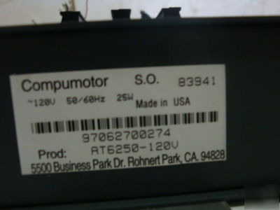 Parker compumotor AT6250-120 2 axis controller