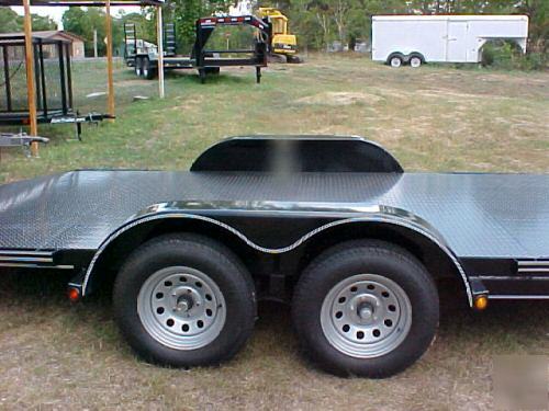 New 20' trailer, 7200 lbs car, tractor 
