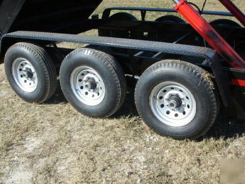 New 7X20 texas pride gooseneck dump trailer, 21K gvwr 